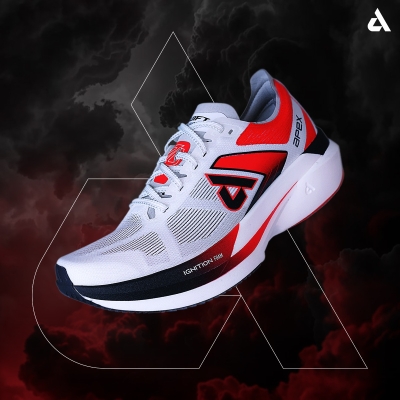 Apex Swift 2.0 White/Red รุ่นอัปเกรด โฟมเด้งแน่น น้ำหนักเบาพิเศษ