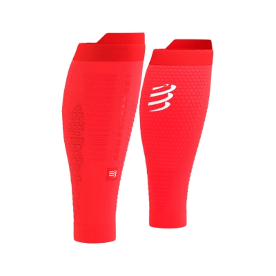 Compressport R2 3.0 Fluo Red/White Refl ปลอกขารัดน่อง