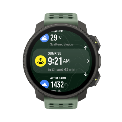 Suunto Vertical 2 Titanium Sage | ที่สุดของนาฬิกาผจญภัย ด้วยจอ AMOLED สว่างสุด แบตเตอรี่โคตรอึด และไฟฉายในตัว