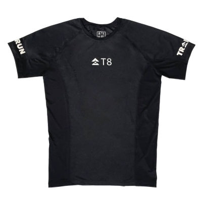 T8 Men's Iced Tee Pure Black 2 | เสื้อวิ่งชาย เบา แห้งเร็ว เย็นสบาย