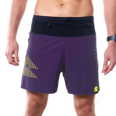 T8 Men's Sherpa Short Purple กางเกงวิ่งสำหรับผู้ชาย