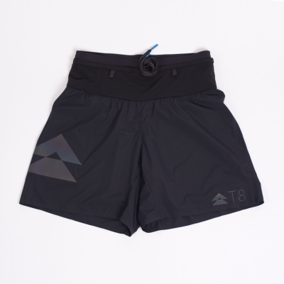 T8 Men's Sherpa Short Black กางเกงวิ่งสำหรับผู้ชาย