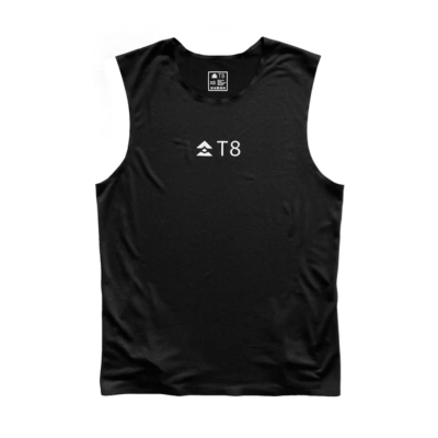 T8 Men's Trail Tank Black เสื้อวิ่งชายน้ำหนักเบา