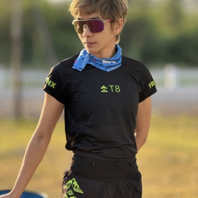 T8 Women's Iced Tee Chang Thai เสื้อวิ่งผู้หญิง T8 Iced Tee ลายช้างไทย