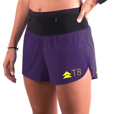 T8 Women's Sherpa Short Purple กางเกงวิ่งสำหรับผู้หญิง