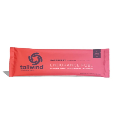 Tailwind Nutrition Endurance Fuel Single 2 Serving Raspberry - Caffeinated