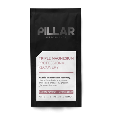 Pillar Performance Powder Triple Magnesium Recovery - Natural Berry 5 g ผงแมกนีเซียมฟื้นฟูร่างกาย 