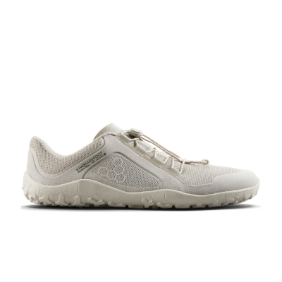 Vivobarefoot Men's Primus Trail FG 3.5 Silver Birch รองเท้าวิ่งเทรล
