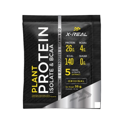 X-Real Original Plant Protein Isolate & BCAA 35g โปรตีนพืชรสออริจินัล