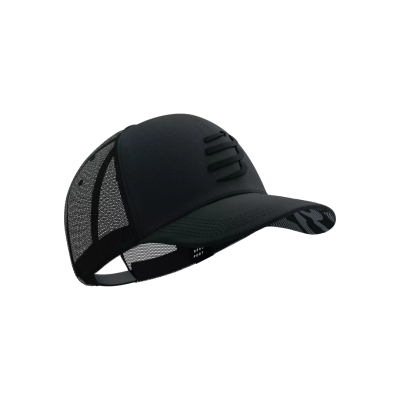 Compressport Trucker Cap Black/Black Refl