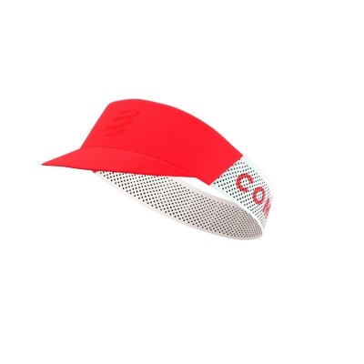 Compressport Pro Racing Visor Fluo Red หมวกกันแดด
