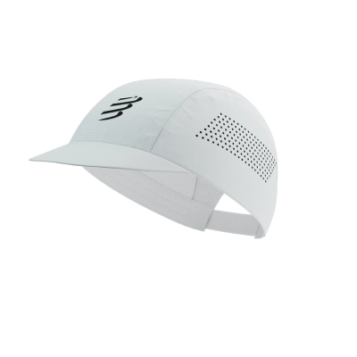 Compressport Pro Racing Cap White หมวกวิ่ง
