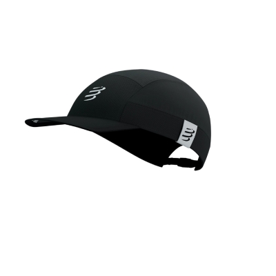 Compressport 5 Panel Light Cap Black หมวกวิ่ง