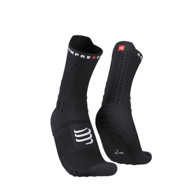 Compressport Pro Racing Socks v4.0 Trail Black ถุงเท้าวิ่งเทรล