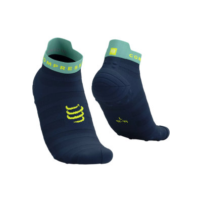 Compressport Pro Racing Socks v4.0 Ultralight Run Low Blues/Shell Blue