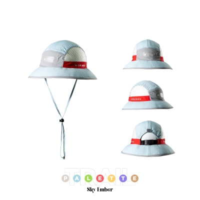 Yupster Bucket Pro - Trail Palette / Sky Ember - Light Blue/Red หมวกบักเก็ต