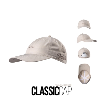 Yupster Classic cap (Brim 8 cm) Warm Beige หมวกวิ่งปีกยาว