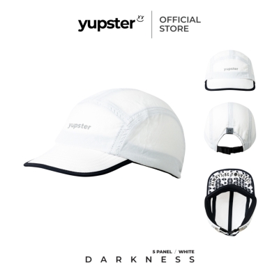 Yupster Darkness 24 Collection - 5 Panels Cap - All white : Moonfrost หมวกกันแดด
