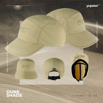 Yupster DTD 24 Collection - Dune Shade 5 Panels - (Khakhi all Fabric) หมวกกันแดด