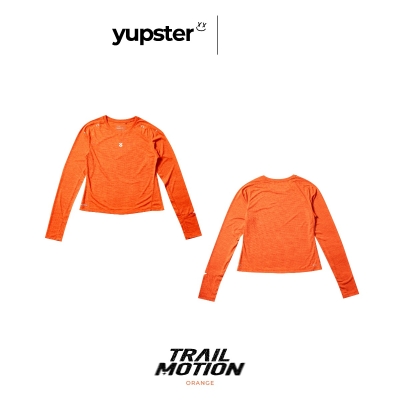 Yupster Running Long Sleeves T-shirt Trail Motion Collection - Women - Orange