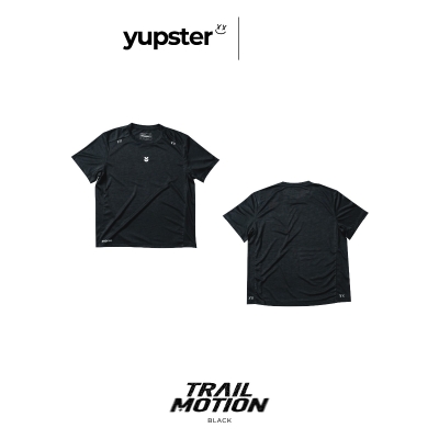Yupster Running T-shirt Trail Motion Collection - Women - Black เสื้อวิ่งผู้หญิง