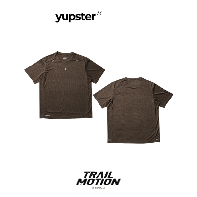 Yupster Running T-shirt Trail Motion Collection - Men - Brown เสื้อวิ่งผู้ชาย
