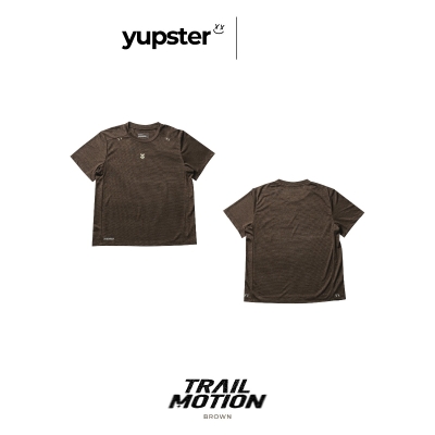 Yupster Running T-shirt Trail Motion Collection - Women - Brown เสื้อวิ่งผู้หญิง