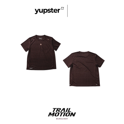Yupster Running T-shirt Trail Motion Collection - Women - Burgundy เสื้อวิ่งผู้หญิง
