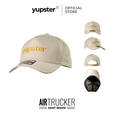 Yupster - AirTrucker 24 Collection / Dust White | หมวกวิ่ง Trucker ที่เบาและเย็นที่สุด