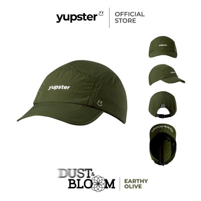 Yupster - Dust & Bloom Series Earthy Olive 5 Panels | หมวกวิ่ง