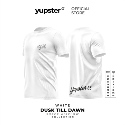 Yupster Running T-shirt - Super Airflow Collection - DuskTilDawn White | เสื้อวิ่งระบายอากาศขั้นสุด