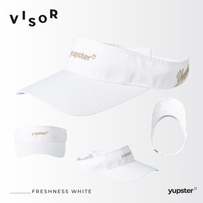 Yupster Visor ClearFlow Freshness White หมวกไวเซอร์น้ำหนักเบา
