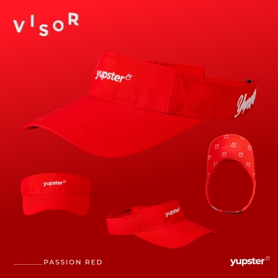 Yupster Visor ClearFlow Passion Red หมวกไวเซอร์น้ำหนักเบา