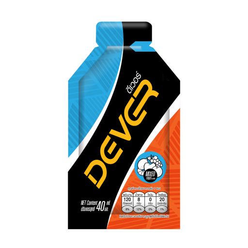 Dever Energy Gel Mixed Fruit เจลให้พลังงานดีเวอร์ 40 ml.