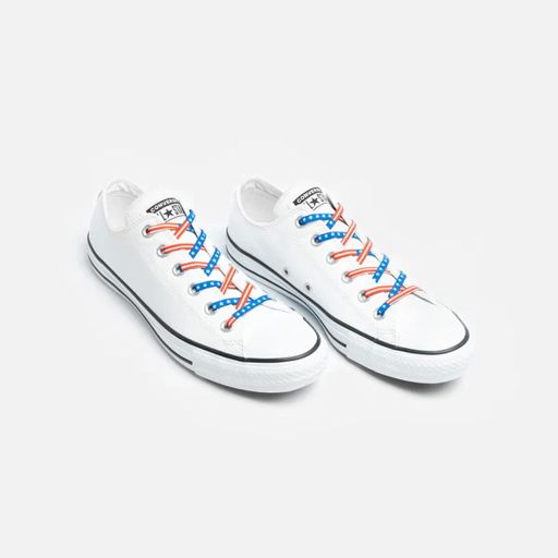 Xpand Original No-Tie Flat Lacing System-Usa Pattern เชือกรองเท้าแบบไม่ต้องผูก
