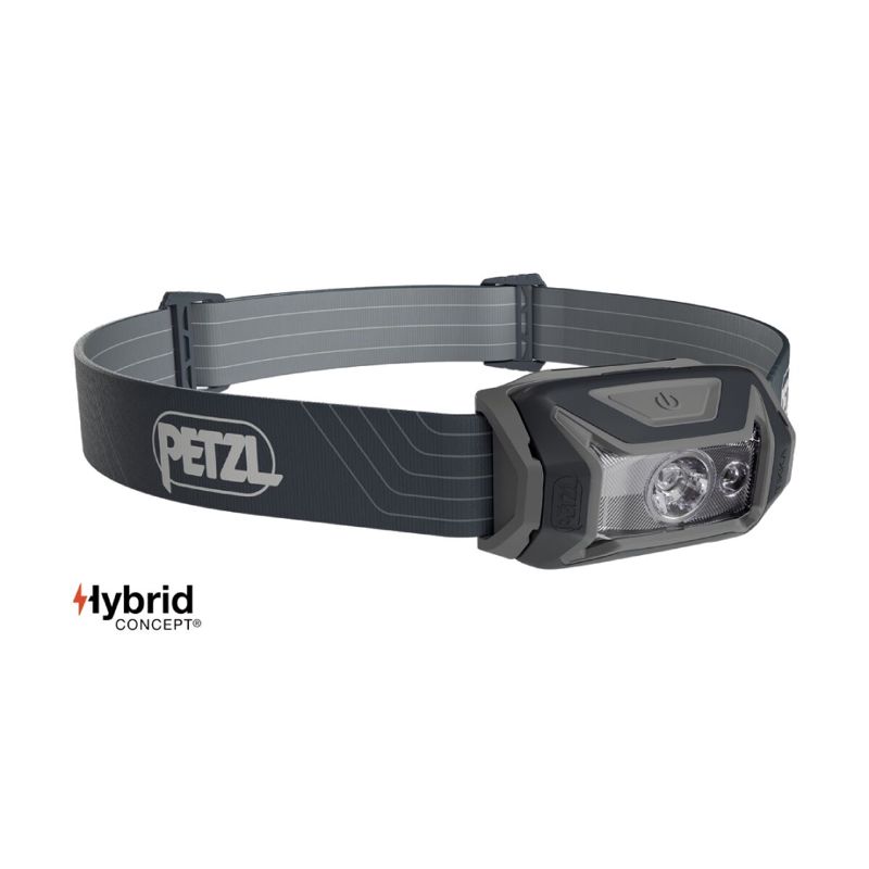 Petzl TIKKA Headlamp 350 Lumens Gray ไฟฉายคาดหัว