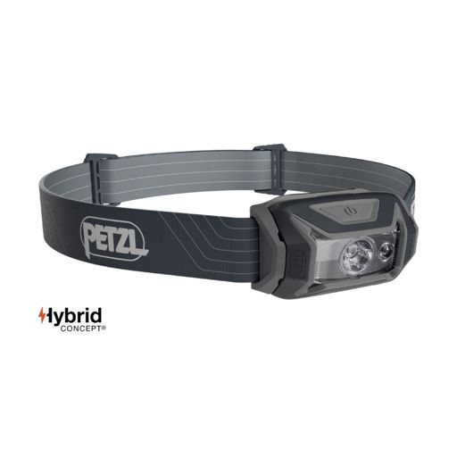 Petzl TIKKA Headlamp 350 Lumens Gray ไฟฉายคาดหัว