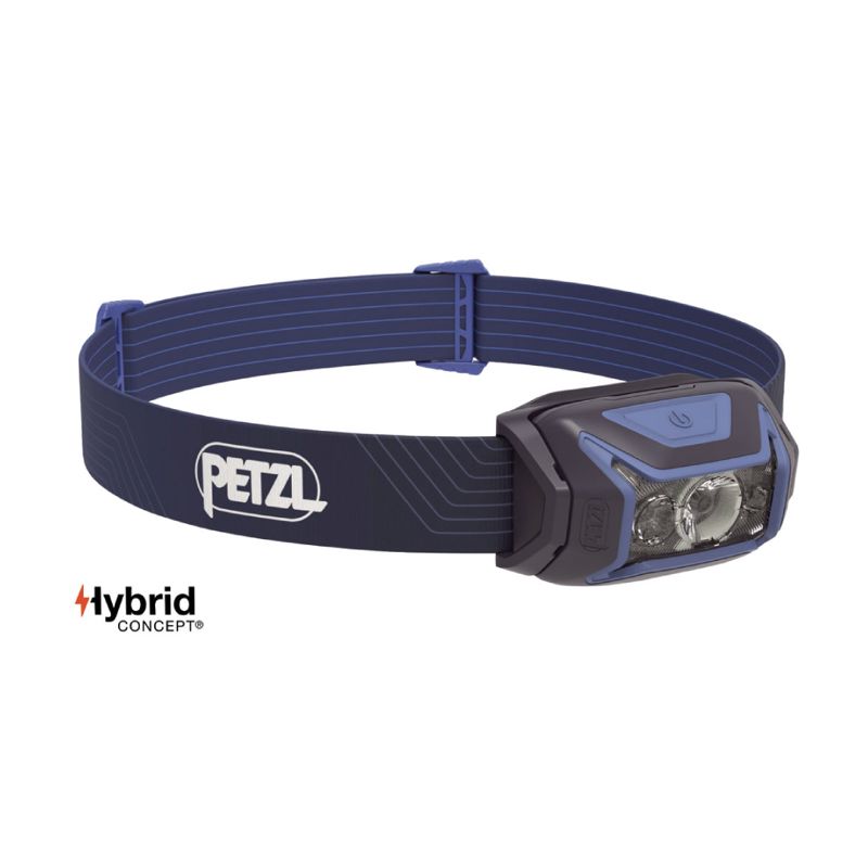 Petzl ACTIK Headlamp 450 Lumens Blue ไฟฉายคาดหัว