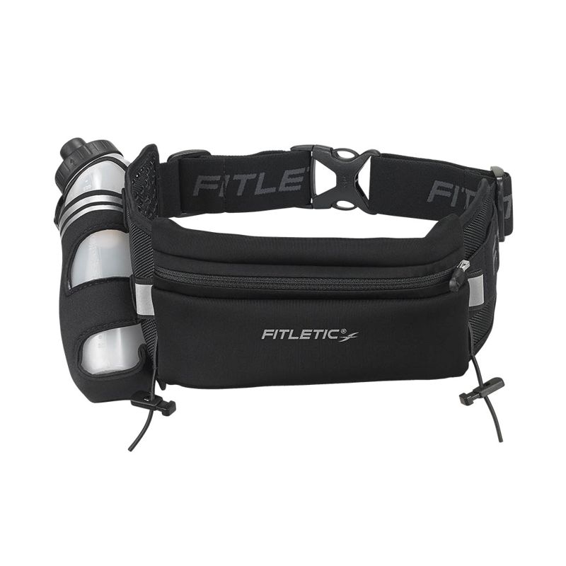 Fitletic Fully Load Hydration Belt 12 oz Black กระเป๋าคาดเอวพร้อมขวดน้ำ