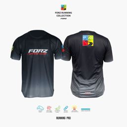 Forz T-shirt Running Pro Black เสื้อวิ่ง