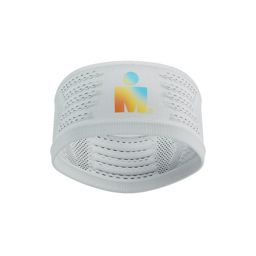 Compressport Headband On/Off - Ironman 2025 - L1 Uniq Size White (ที่คาดศีรษะ Ironman Edition)