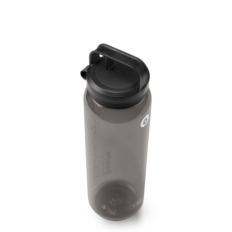 Hydrapak 1L Recon Clip & Carry Charcoal Grey | กระบอกน้ำที่ทนทานและพกพาสะดวก