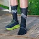Injinji Run Lightweight Crew 2025 Black ถุงเท้าวิ่งแบบแยกนิ้ว 3