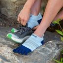 Injinji Women's Run Lightweight No-Show 2025 Heron ถุงเท้าวิ่งแบบแยกนิ้วสำหรับผู้หญิง 3