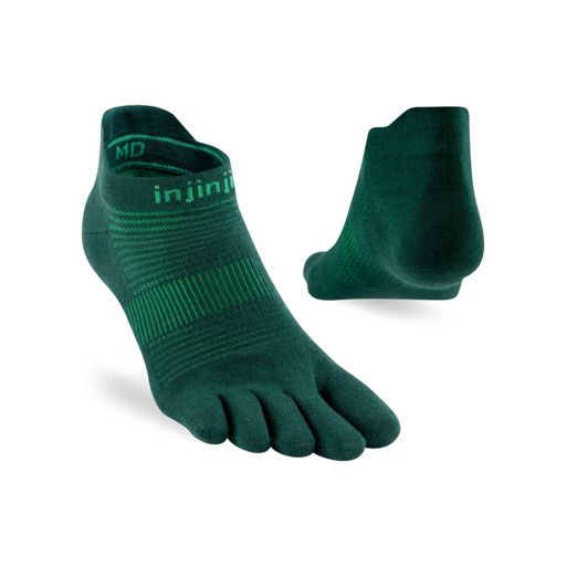 Injinji Run Lightweight No-Show 2025 Jade ถุงเท้าวิ่งแบบแยกนิ้ว