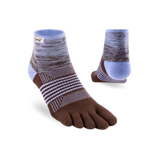 Injinji Women's Trail Midweight Mini Crew Periwinkle ถุงเท้าแยกนิ้ว สำหรับเท้าผู้หญิง