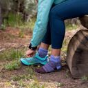 Injinji Women's Trail Midweight Mini Crew Periwinkle ถุงเท้าแยกนิ้ว สำหรับเท้าผู้หญิง 6