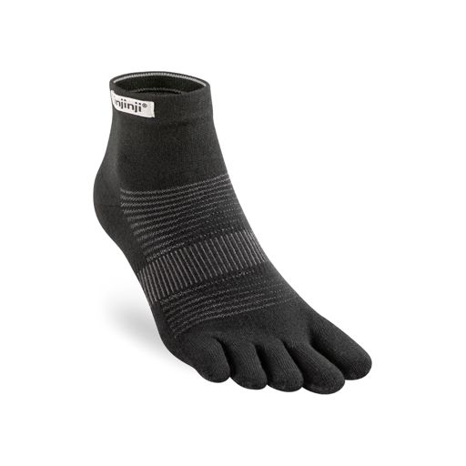 Injinji Run Original Weight Mini-Crew 2023 Black ถุงเท้าวิ่งแบบแยกนิ้ว