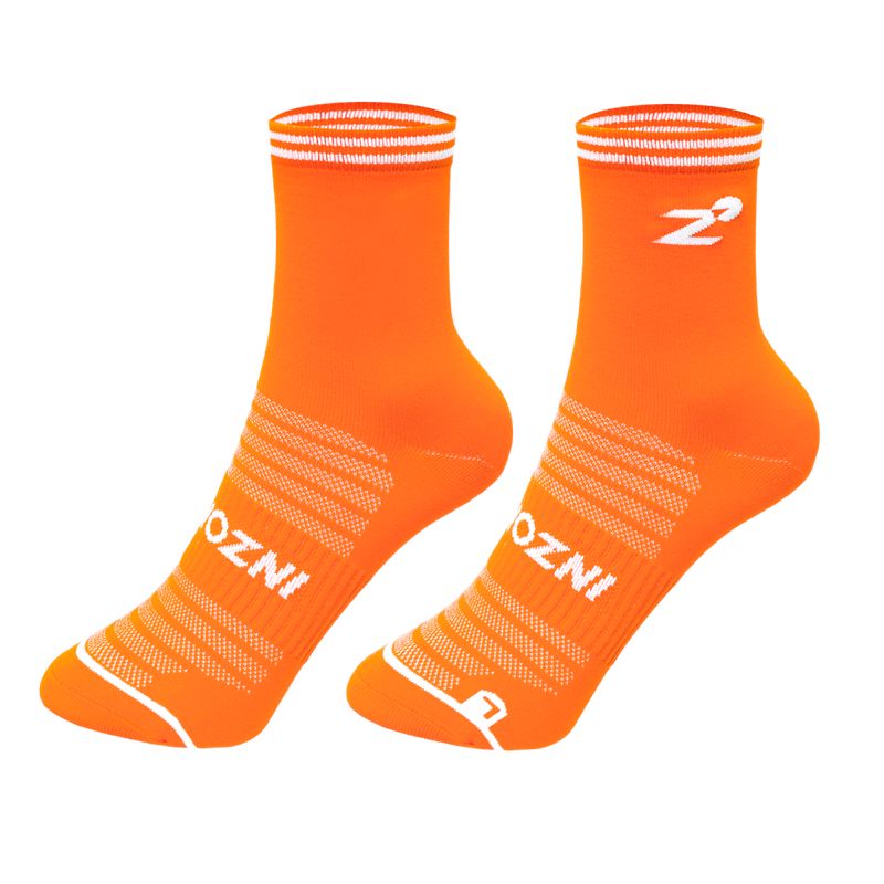 INZONE Sock Light Flow Orange/White | ถุงเท้าวิ่ง เบาสบาย แห้งเร็ว ลดเท้าพอง