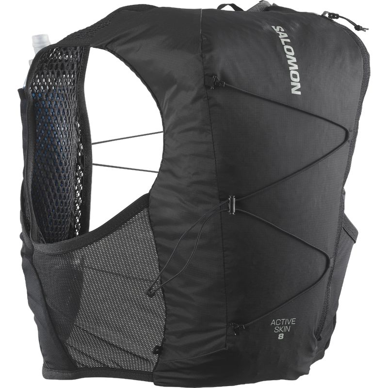 Salomon Active Skin 8 Set เป้วิ่งเทรล 8 ลิตร สี Black / Metal